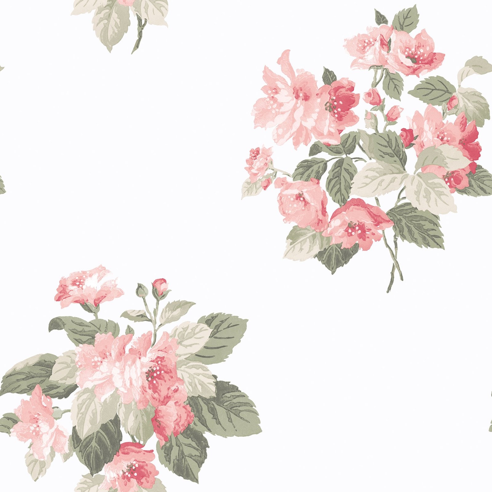 Galerie Secret Garden Classic Bouquet Pink Wallpaper G78499