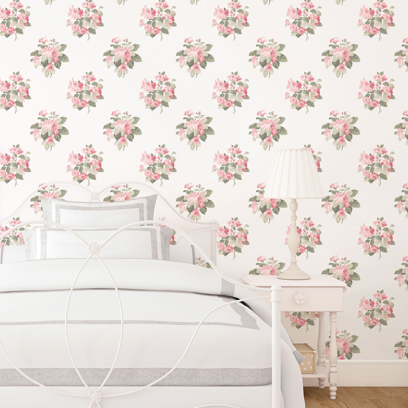 Galerie Secret Garden Classic Bouquet Pink Wallpaper G78499 - Image 2