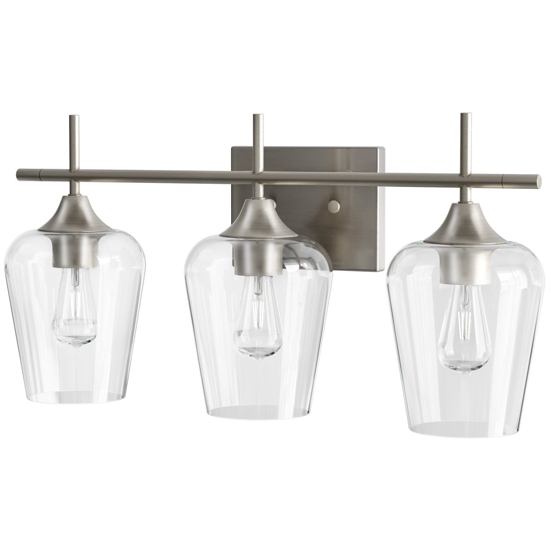 CO-Z 7.2-in 3 Light Brushed Nickel Modern/contemporary Bathroom Vanity light