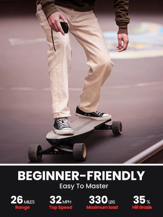 Caribou Electric Skateboard – 32 MPH, 26 Mile Range, Dual 1000W Motors, Longboard for Adults & Teens, 6-Month Warranty - Image 4