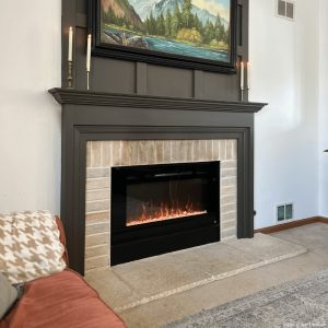Touchstone 40-in W The Sideline Black Wall mount Fan-forced with Remote Control Included