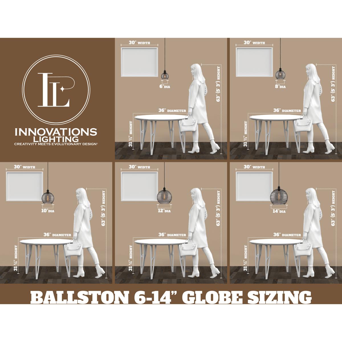Innovations Lighting 516-1P-BAB-G556-12SM Ballston Rochester Mini Pendant Black Antique Brass - Image 2