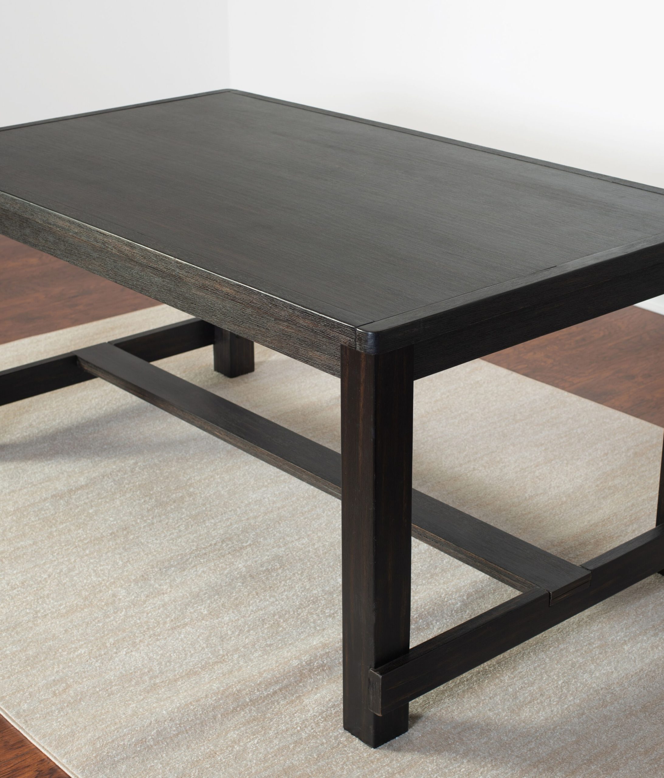 Roundhill Furniture Muzzi Grey Contemporary/Modern Dining Room Set with Rectangular Table ( Seats 6 ) - Image 8