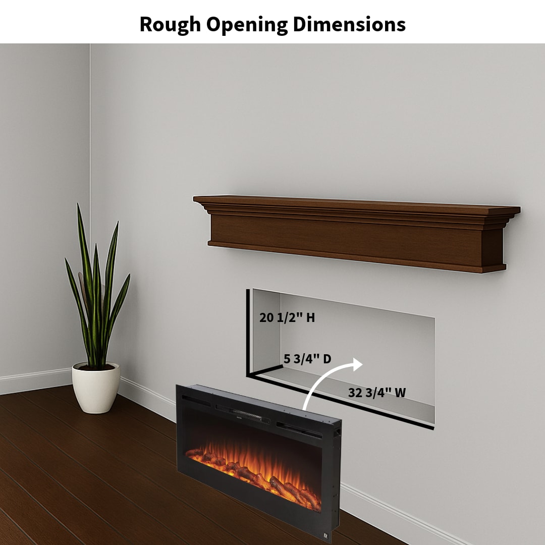 Touchstone 40-in W The Sideline Black Wall mount Fan-forced with Remote Control Included - Image 4