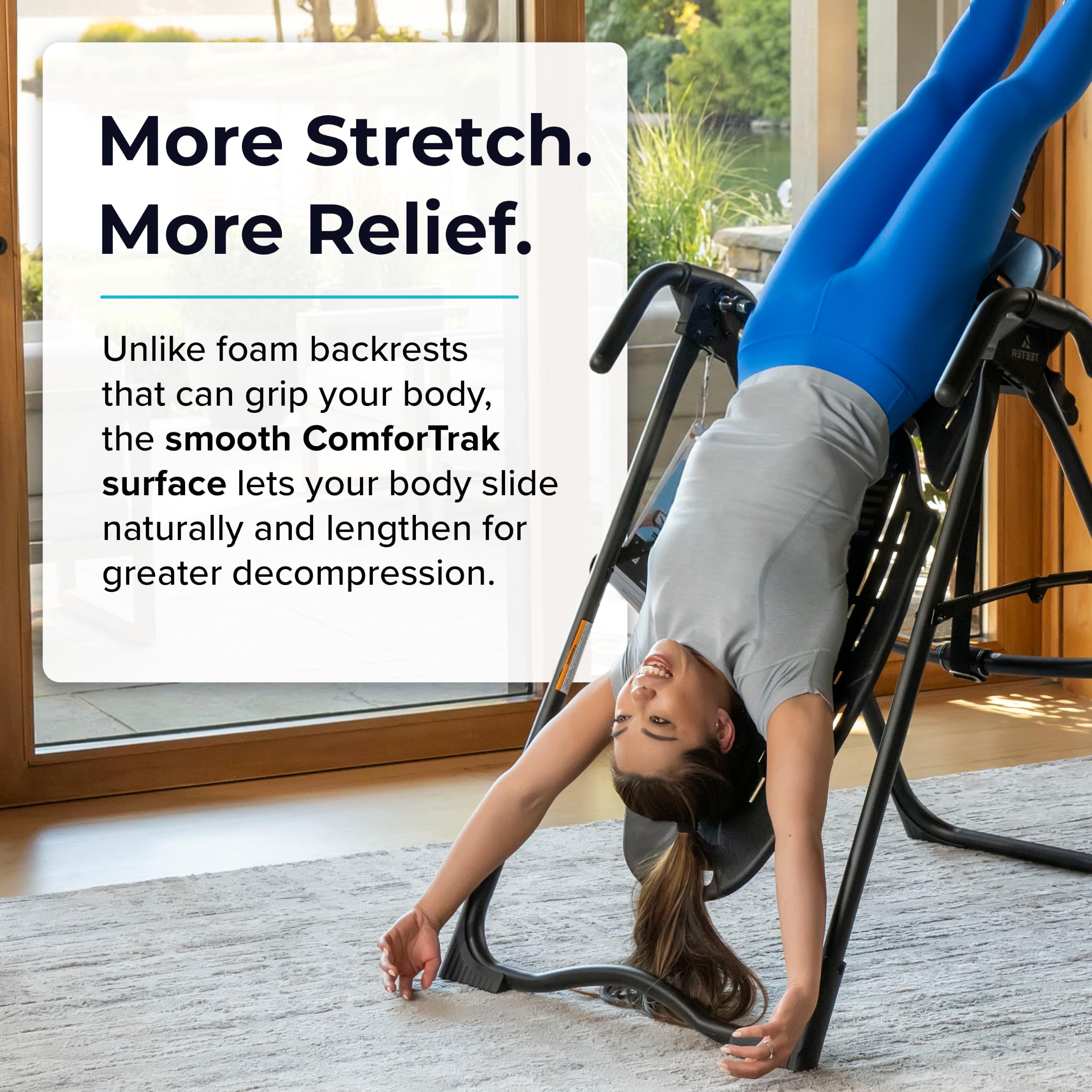 TEETER EP-560 Inversion Table w/Accessories for Back Pain Relief - FDA - Registered, UL Safety Certified, 300 lb Capacity, Designed & Patented in USA - Image 2