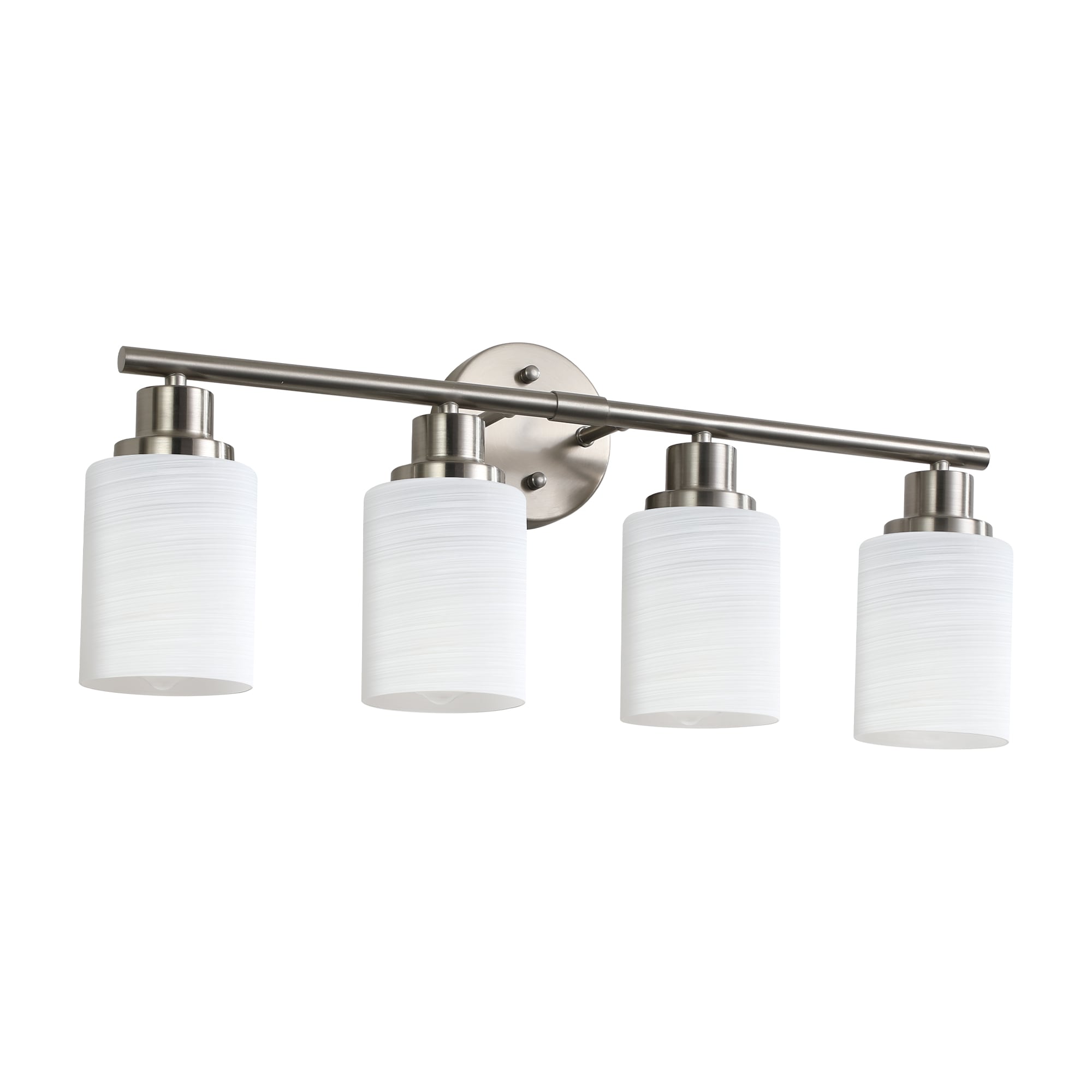 Poinic 24.4-in 4 Light Nickel Modern/contemporary Bathroom Vanity light