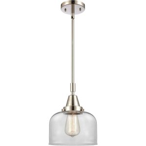Innovations Lighting  447-1S-PN-G72 Franklin Restoration Large Bell Mini Pendant Polished Nickel