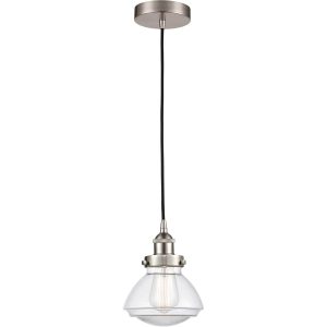 Innovations Lighting  616-1PH-SN-G322 Edison Olean Mini Pendant Brushed Satin Nickel