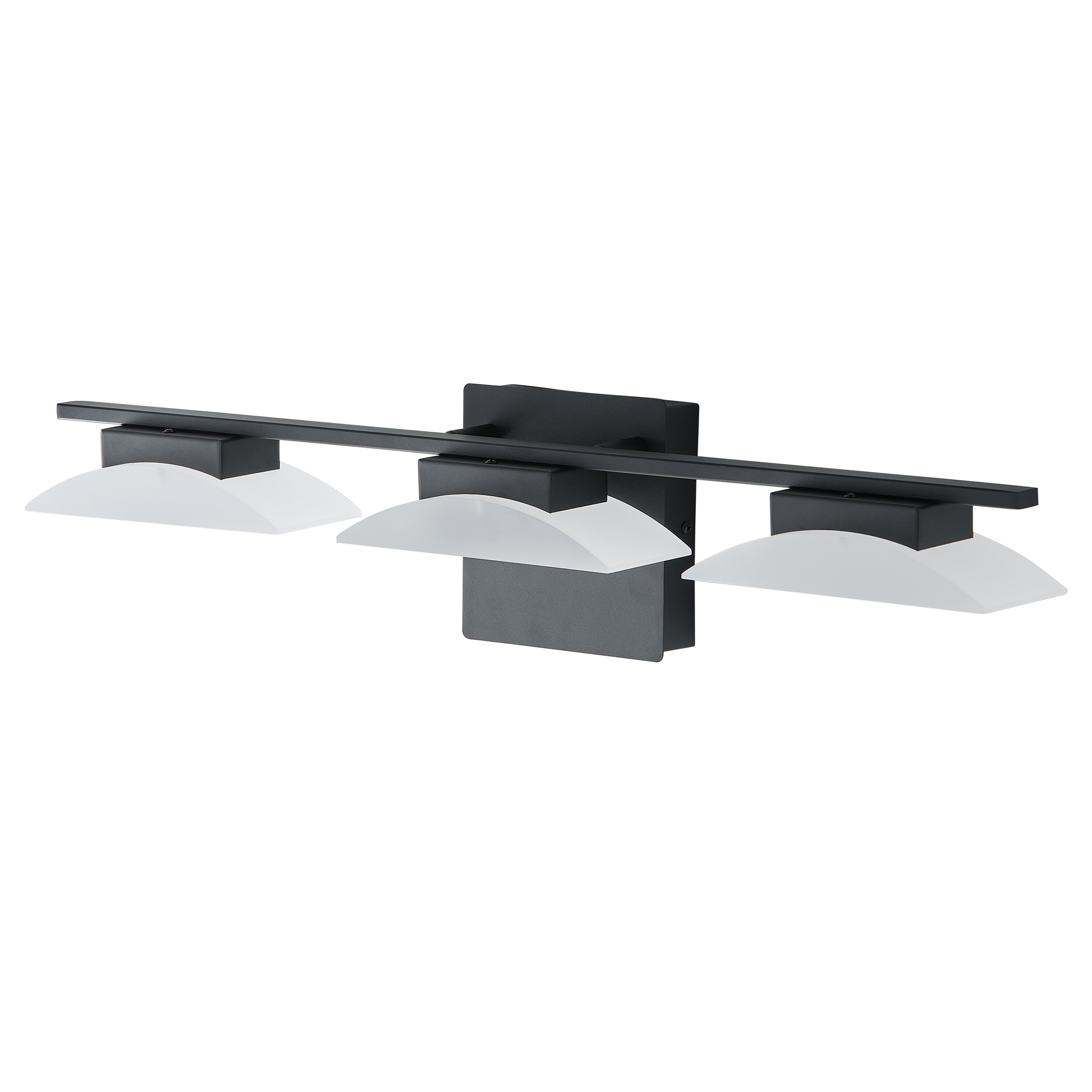 Aiwen 277.56-in 3 Light Matte Black Integrated LED Modern/contemporary Bathroom Vanity light - Image 2