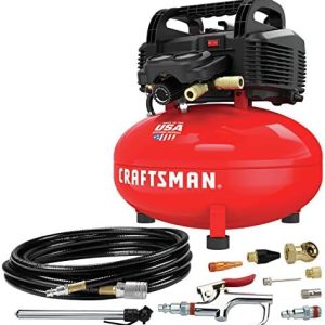 CRAFTSMAN Air Compressor, 6 Gallon, Pancake, Oil-Free with 13 Piece Accessory Kit (CMEC6150K)