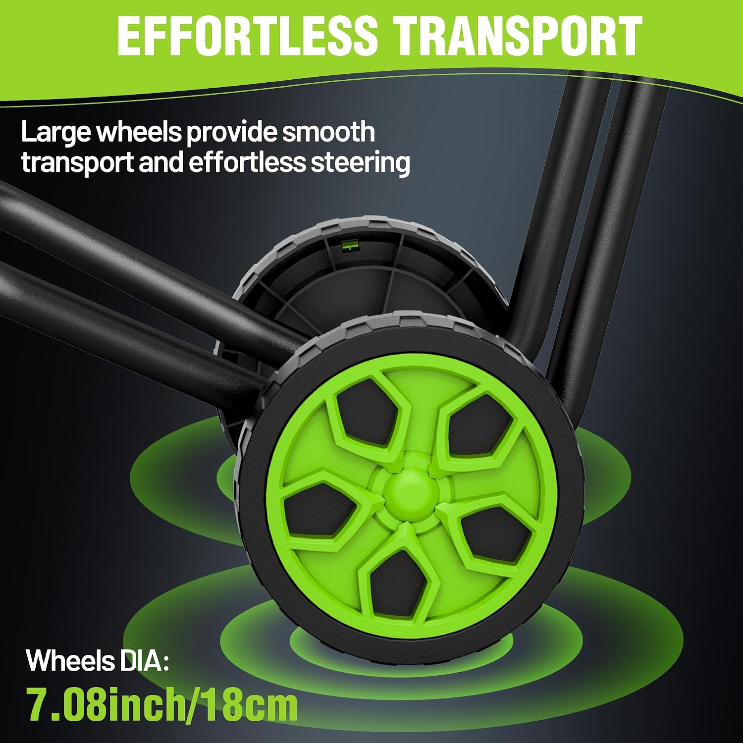 WORKPRO Electric Wood Chipper, 15A 4300RPM Corded Branch Shredder, 1.73" Cutting Capacity, 14:1 Reduction Ratio, SK5 Dual-Blade System, Portable Yard Chipper with Wheels & Collection Bag - Image 7
