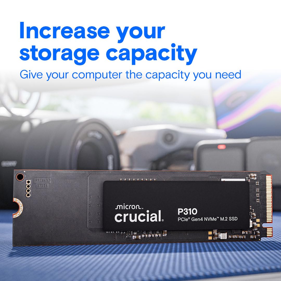 Crucial P310 2TB SSD, PCIe Gen4 NVMe M.2 2280, Up to 7,100MB/s, for Laptop, Desktop (PC), & Handheld Gaming Consoles, Includes Acronis Data Recovery Software, Solid State Drive - CT2000P310SSD801 - Image 3