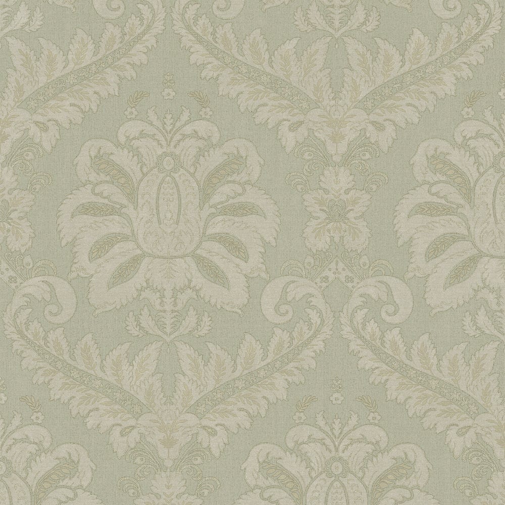 Galerie Ornamenta Damask Green Wallpaper 35935