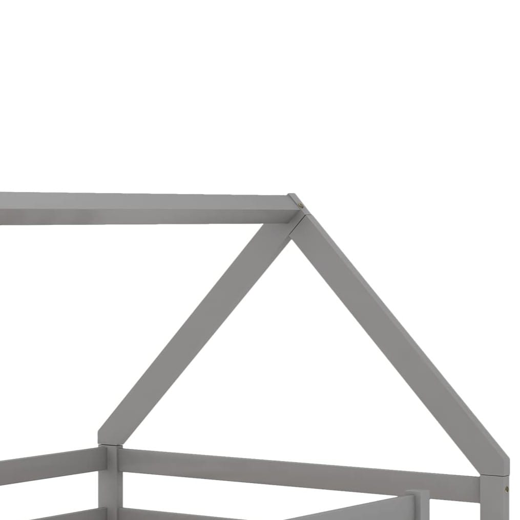 Bellemave Gray Twin over Twin House Bunk Bed with Slide and Ladder - Image 6