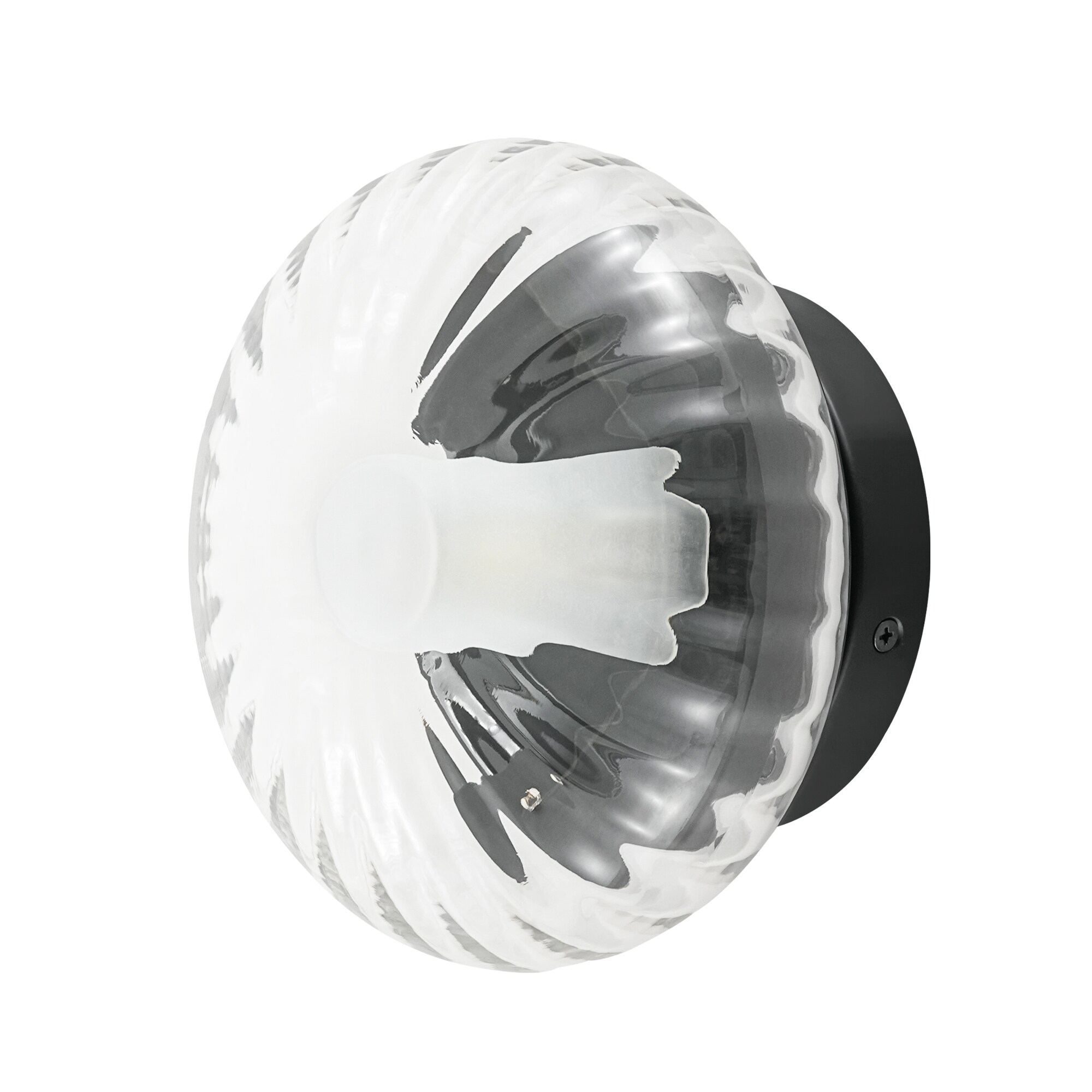 Rennnsan Croyle 7.1-in W 1 -Light Matte Black Hardwired Damp rated Wall Sconce - Image 8