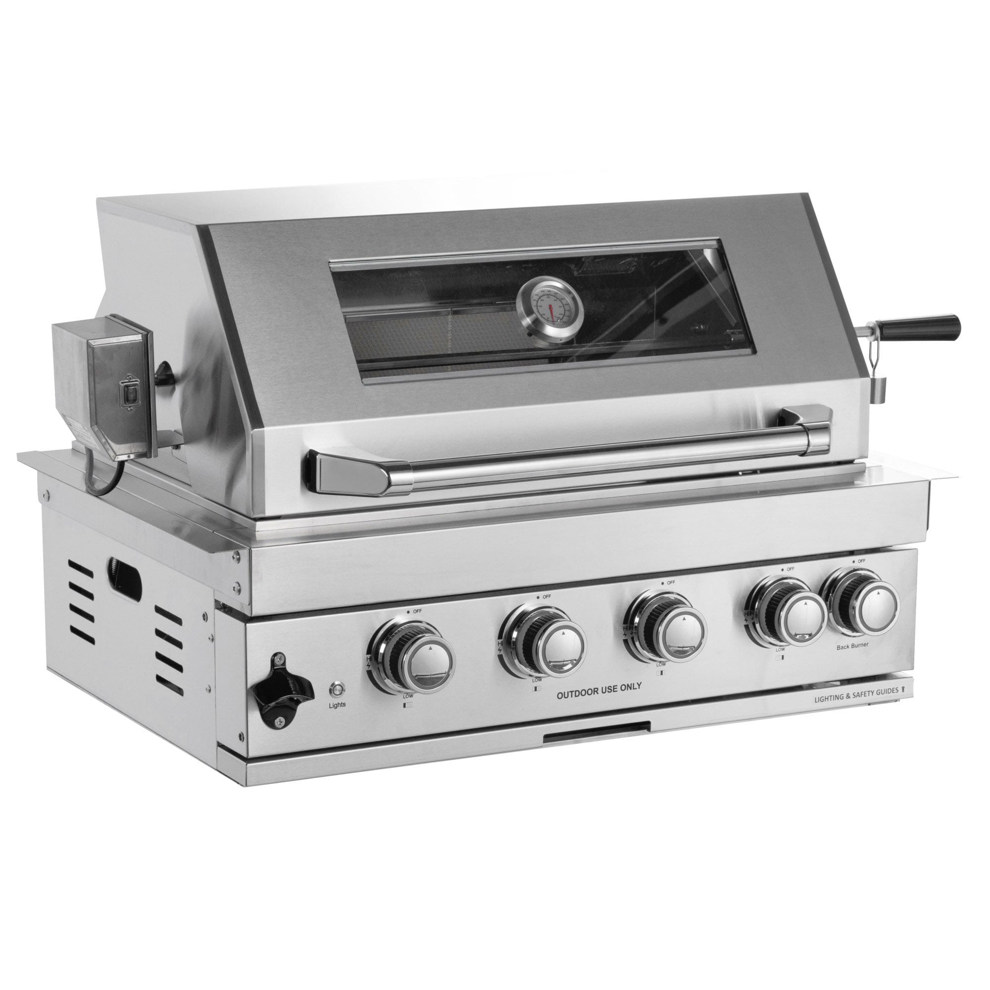 Mondawe 95-in W Modular Outdoor Kitchen Cabinet Set with Grill with 2 -Burners Gas Grill, Stainless steel - Image 5