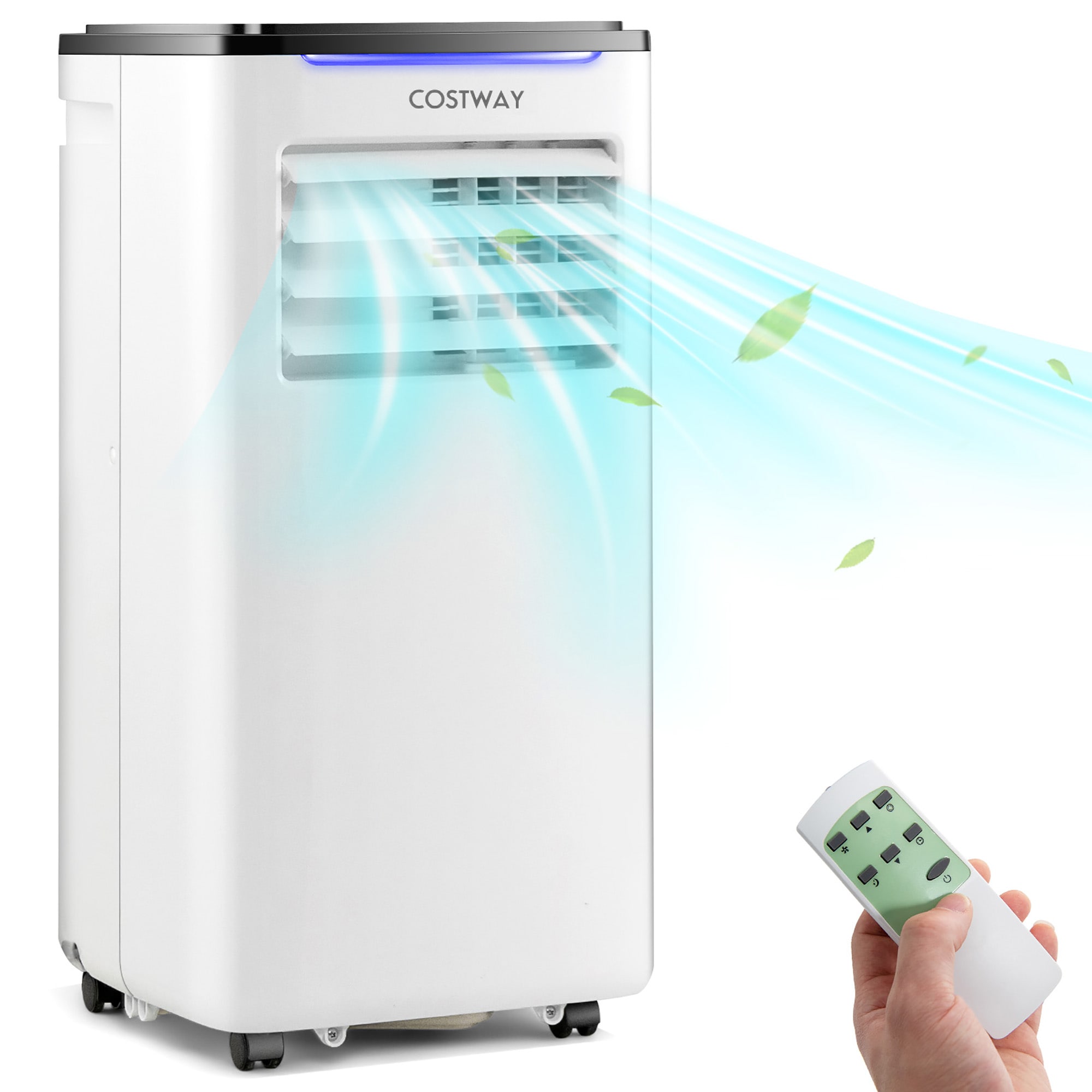Costway 5200 BTU 8000 BTU ASHRAE Portable Air Conditioner 3 in 1 AC Unit with Cool Dehum Fan Sleep Mode