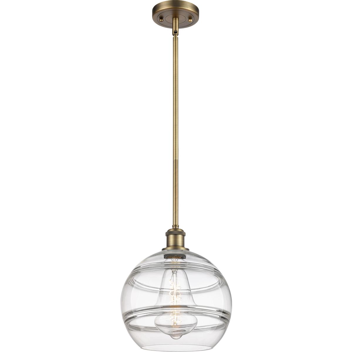 Innovations Lighting 516-1S-BB-G556-10CL Ballston Rochester Mini Pendant Brushed Brass