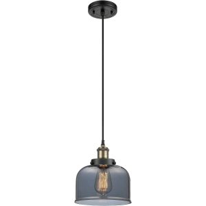 Innovations Lighting  916-1P-BAB-G73 Ballston Large Bell Mini Pendant Black Antique Brass
