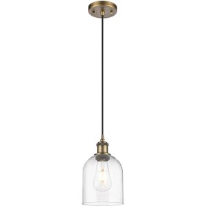 Innovations Lighting  516-1P-BB-G558-6CL Ballston Bella Mini Pendant Brushed Brass