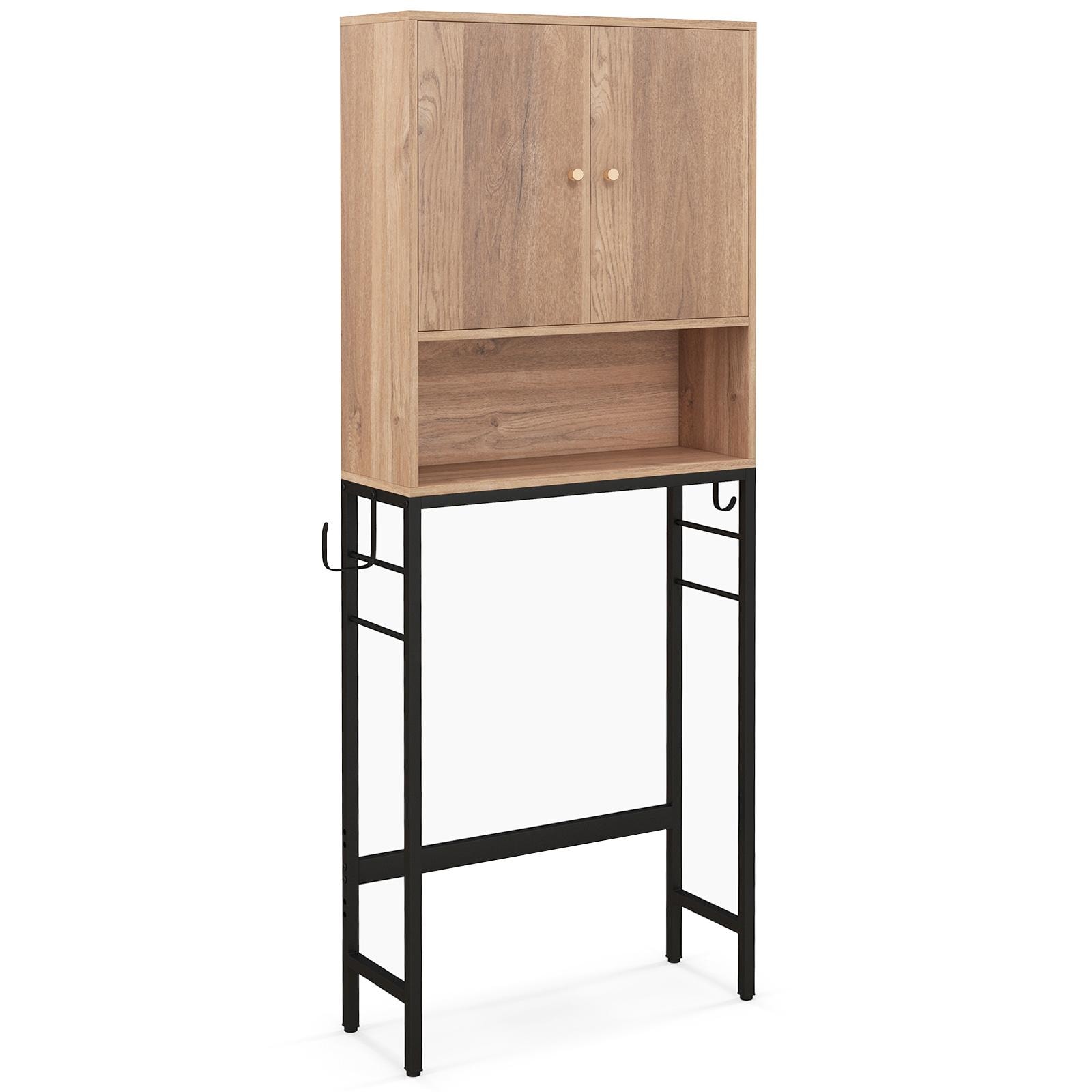 BABOOM 25-in x 65-in x 9-in Over The Toilet Storage Cabinet with 2 Doors and Adjustable Shelf - Image 3