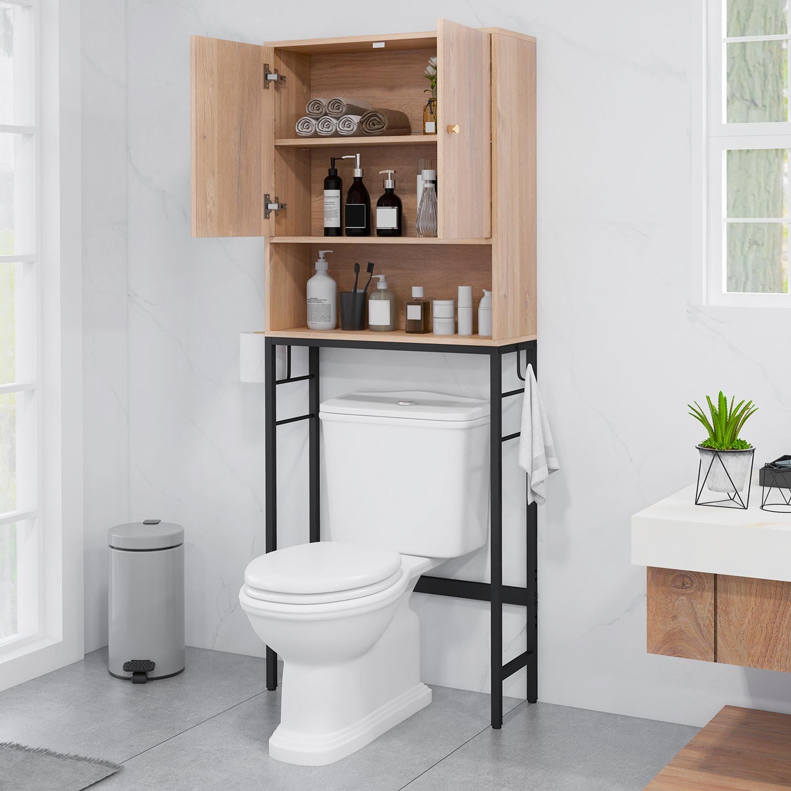 BABOOM 25-in x 65-in x 9-in Over The Toilet Storage Cabinet with 2 Doors and Adjustable Shelf - Image 4
