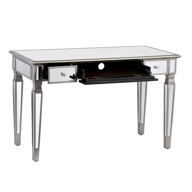 SEI Furniture Wheaton Glamorous Mirror Writing Desk - Image 4