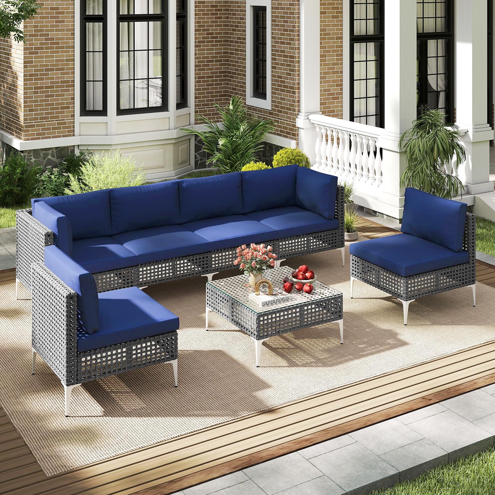 Tangkula 7 Piece Outdoor Furniture Set - Image 2