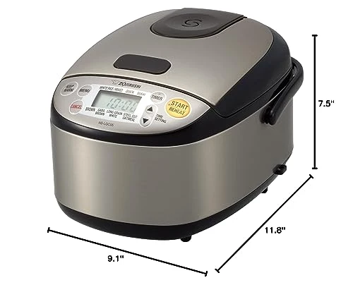 Zojirushi Rice Cooker & Warmer, 3-Cups, Stainless Black - Image 2