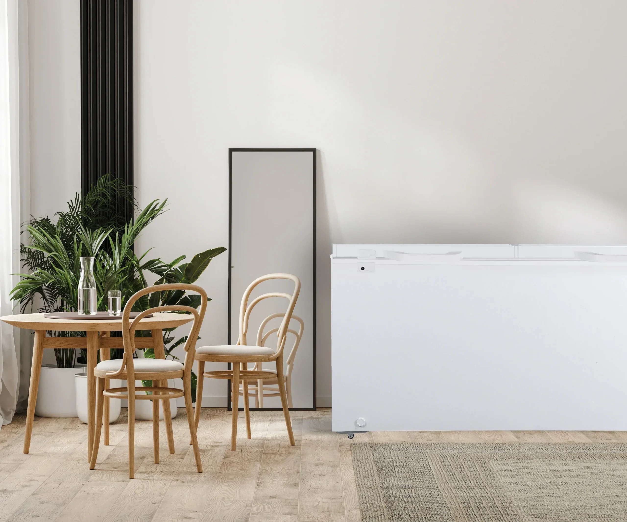 Beach 21 Cu. ft. Chest Freezer, Double Doors, HZ9212, White - Image 3