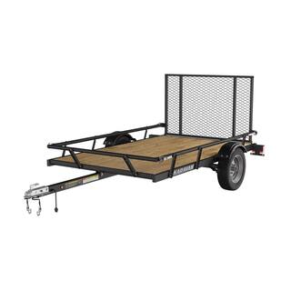 Karavan 5 ft. x 8 ft. Wood Floor Utility Trailer w Sliding Rail System - Image 3