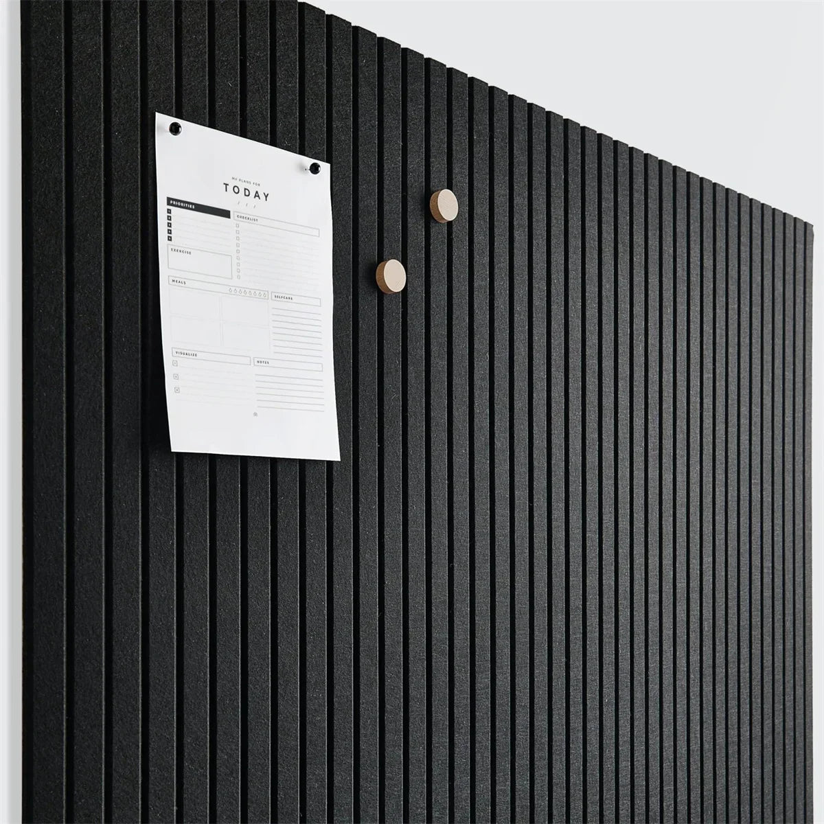 6-Piece Office Wall Board Set in Black Felt - Image 7