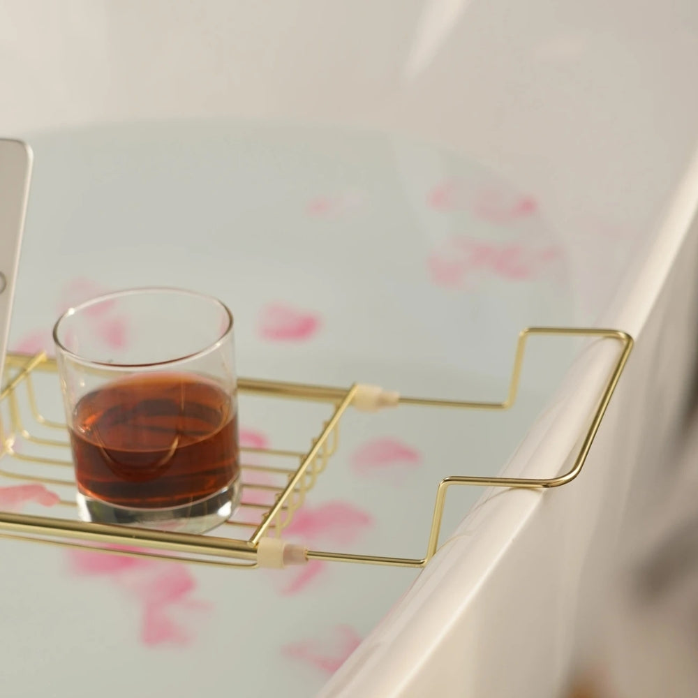Bathtub Caddy Tray Adjustable Stainless Steel - Image 2