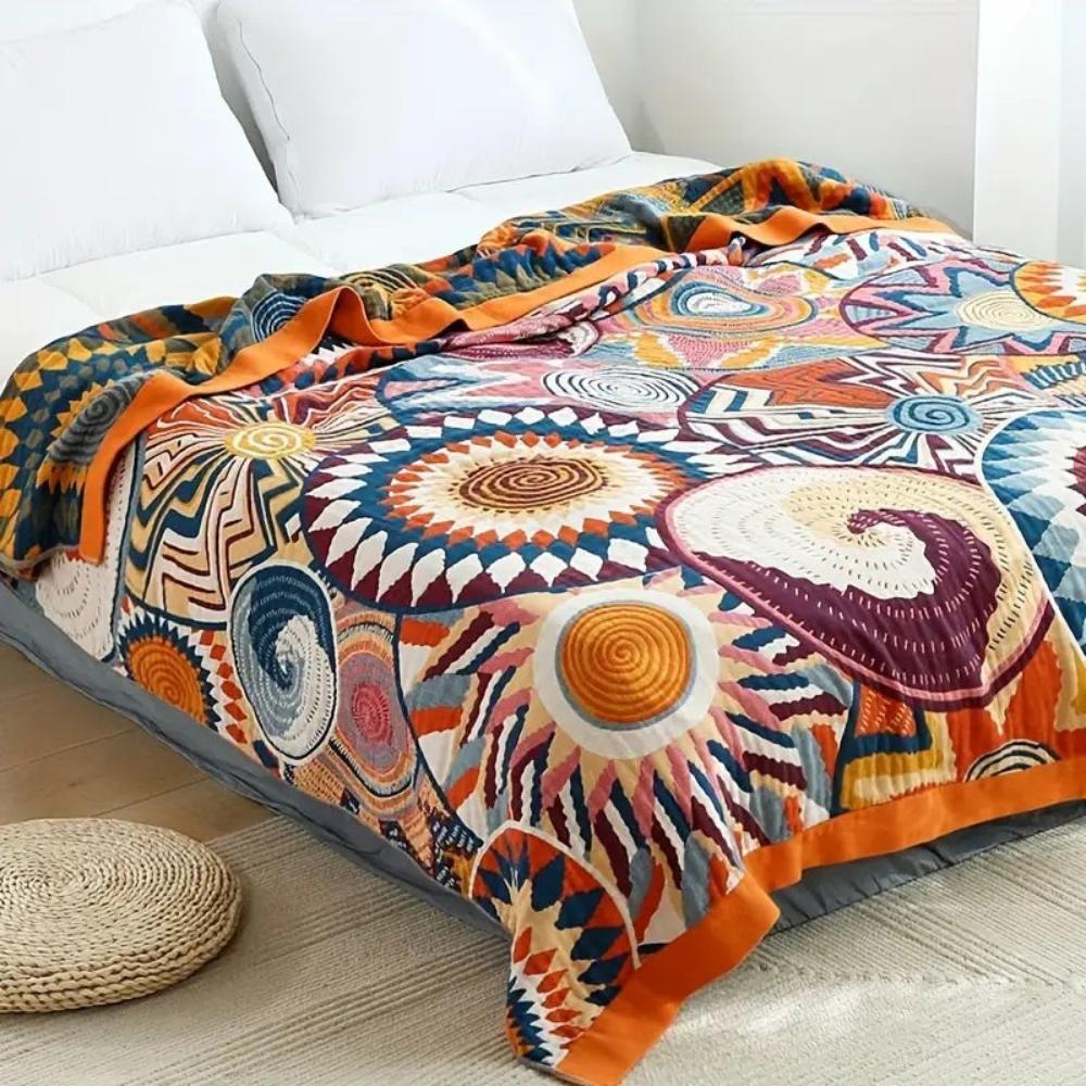 Blanket 100% Cotton All-Season Machine Washable - Image 3