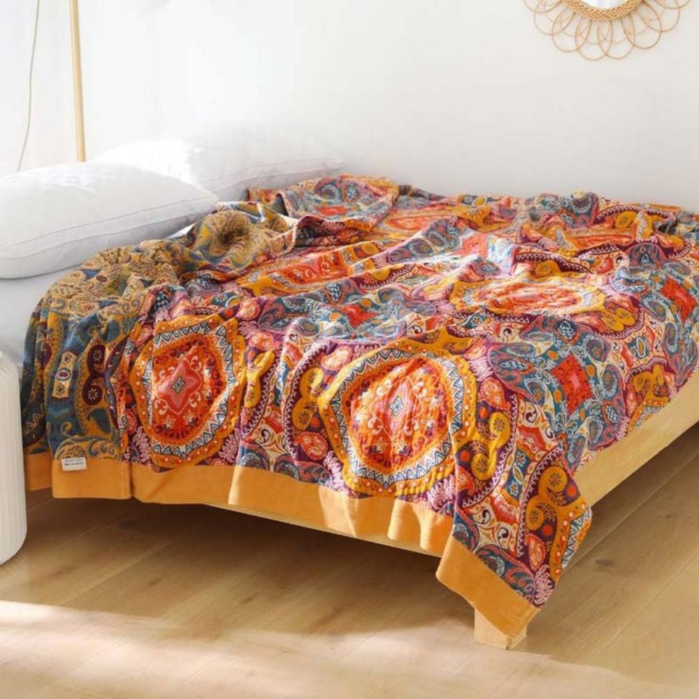 Blanket Reversible Cooling Cotton Machine Washable - Image 2