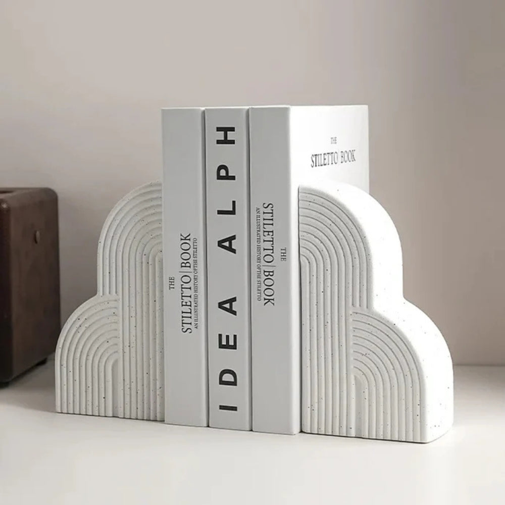 Bookends Ceramic Cloud Shaped Nordic Set of 2 - Image 2