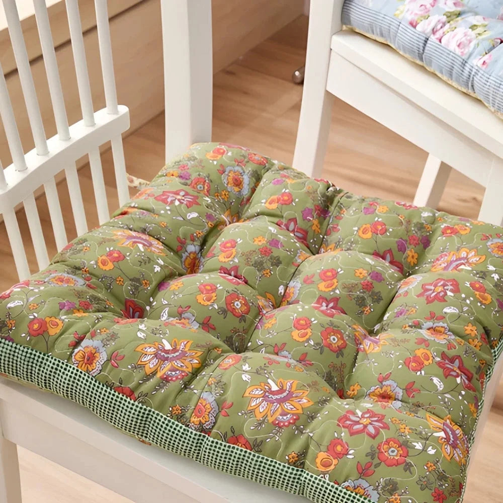 Chair Seat Cushion 2.5-Inch Thick Microfiber Blend Non-Slip Ties - Image 13