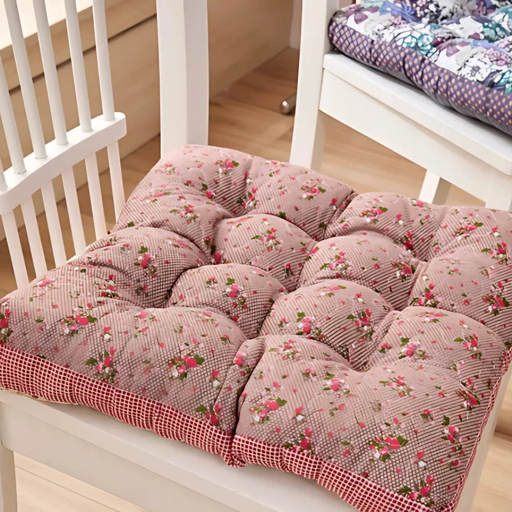 Chair Seat Cushion 2.5-Inch Thick Microfiber Blend Non-Slip Ties - Image 14