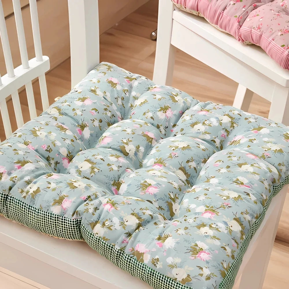 Chair Seat Cushion 2.5-Inch Thick Microfiber Blend Non-Slip Ties - Image 15