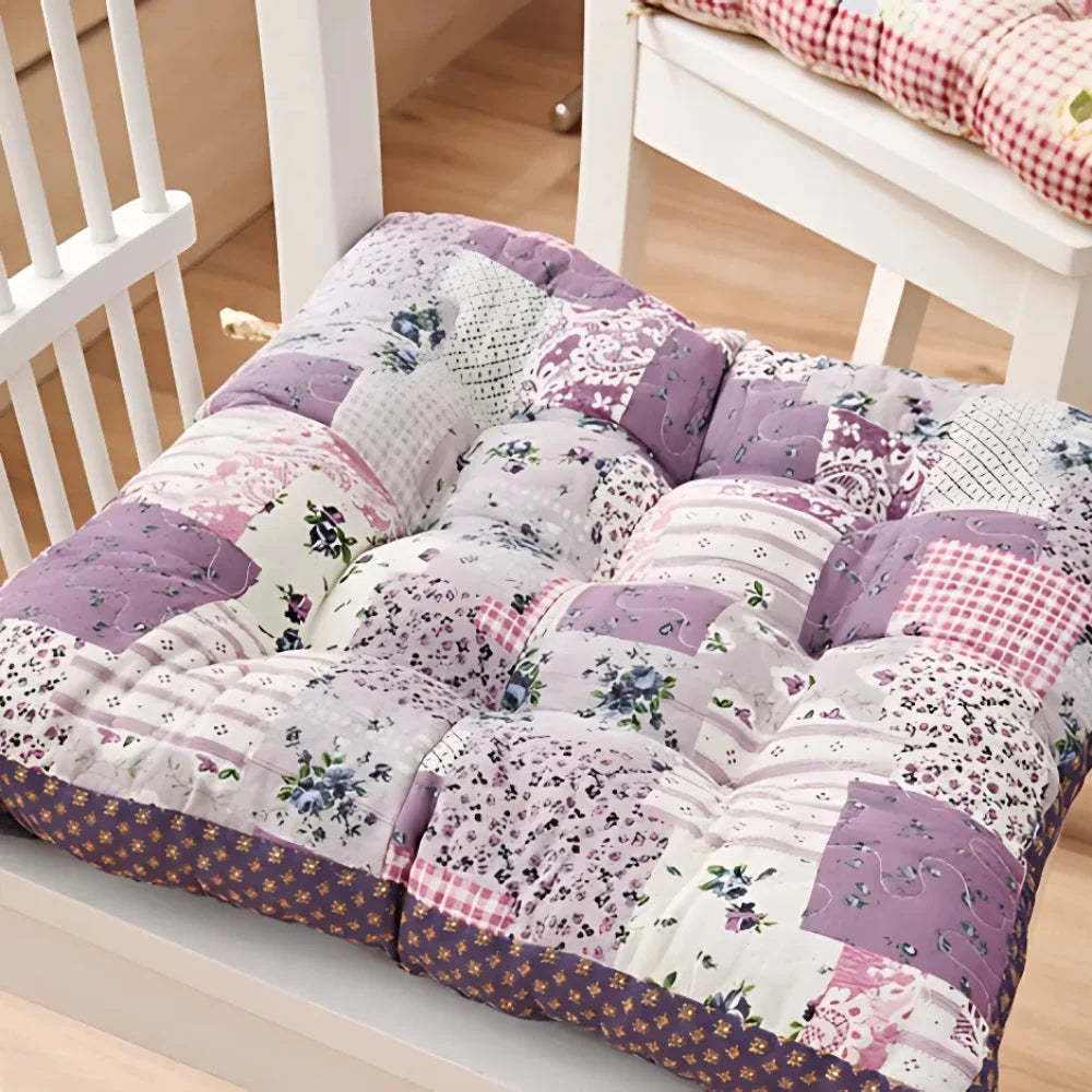 Chair Seat Cushion 2.5-Inch Thick Microfiber Blend Non-Slip Ties - Image 3