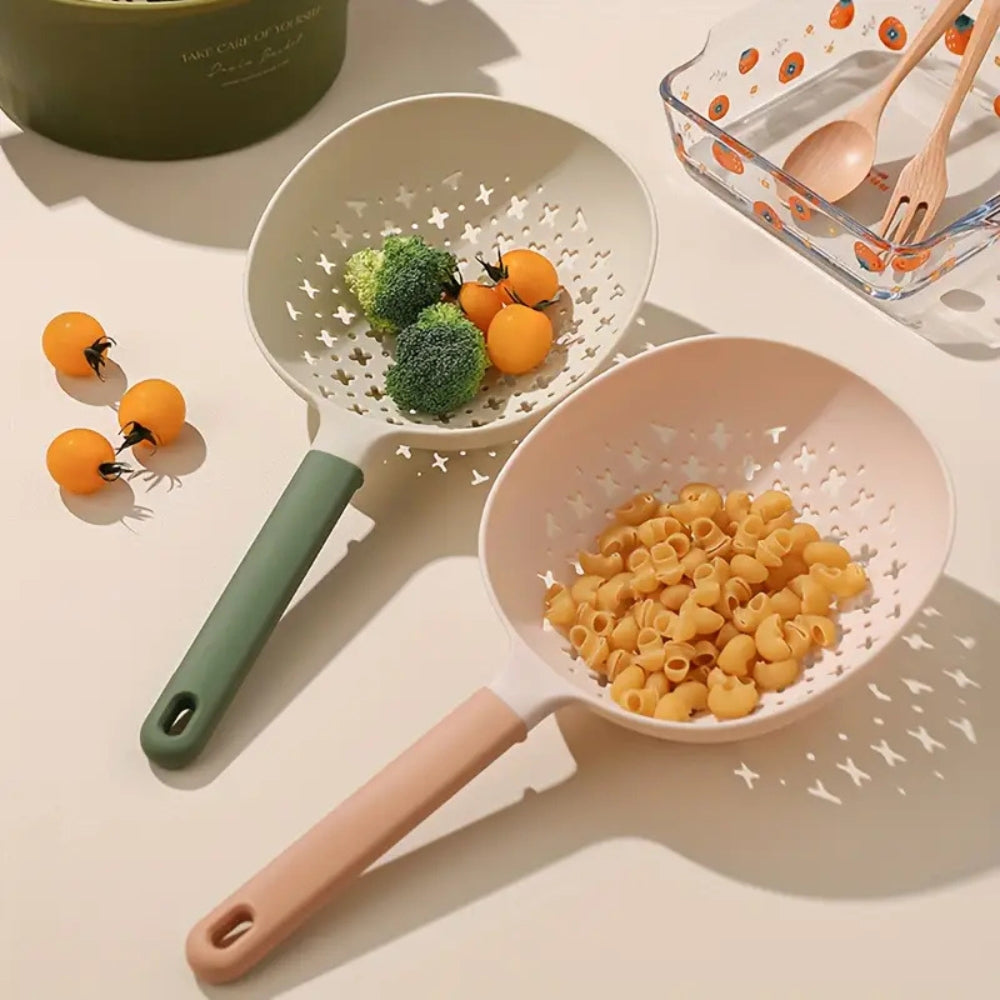 Colander Strainer Heat-Resistant Plastic Long Handle - Image 2