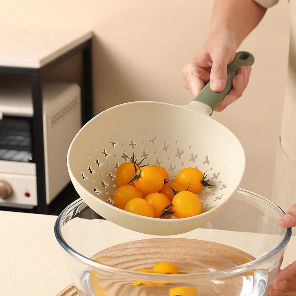 Colander Strainer Heat-Resistant Plastic Long Handle - Image 6