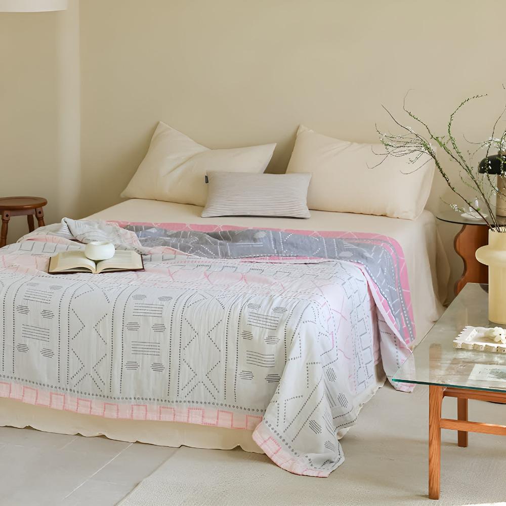 Cotton Blanket 100% Organic Pill-Resistant Lightweight & Breathable - Image 2