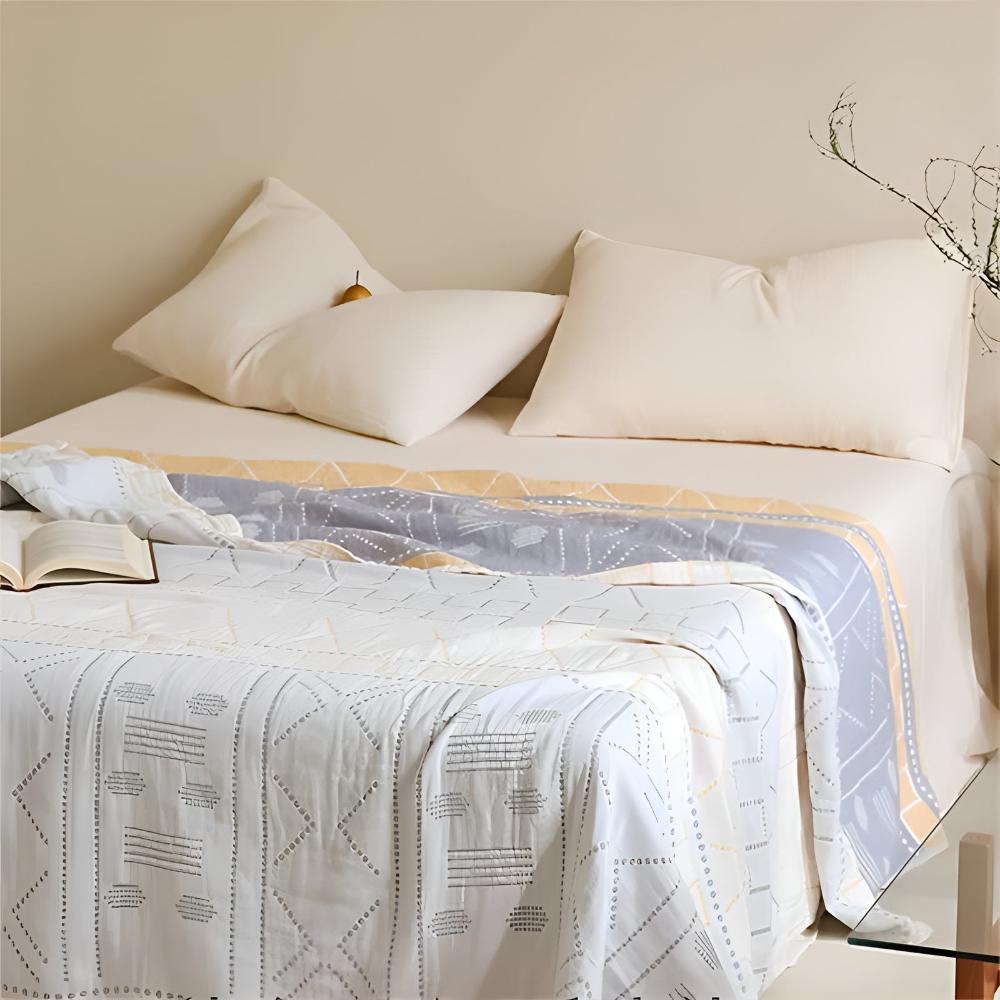 Cotton Blanket 100% Organic Pill-Resistant Lightweight & Breathable - Image 4