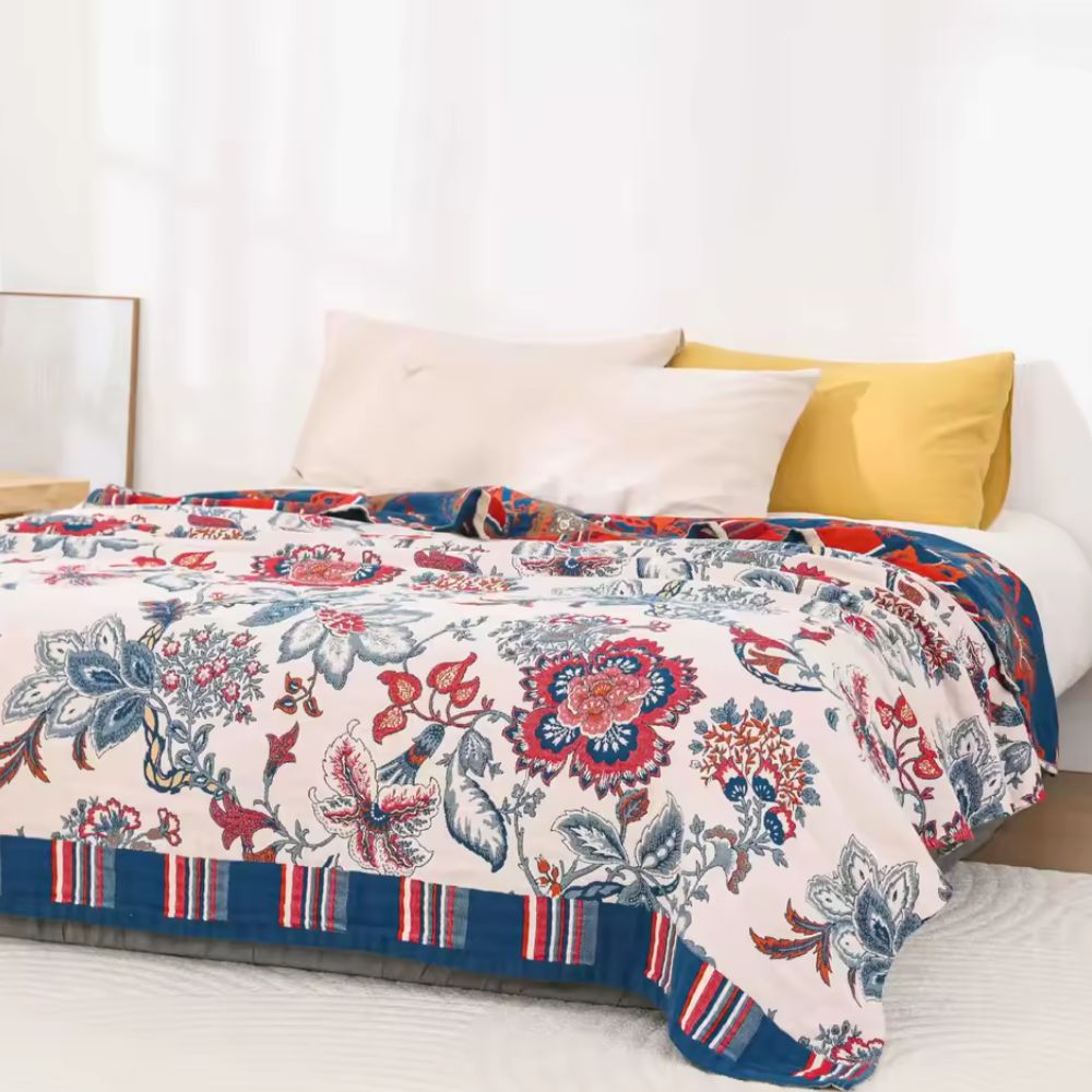 Cotton Blanket Breathable Oversized 79 x 90 In - Image 3