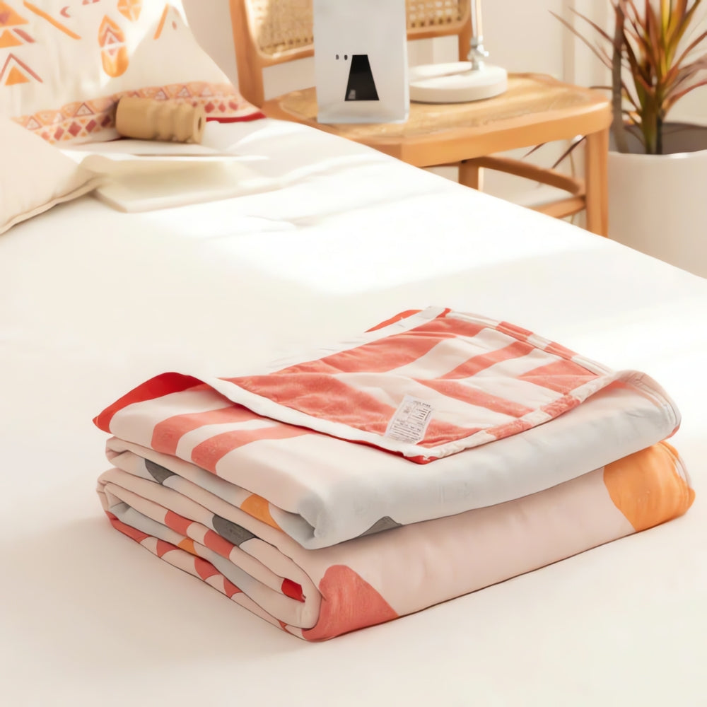 Cotton Blanket Four-Layer Gauze Lightweight Reversible - Image 7