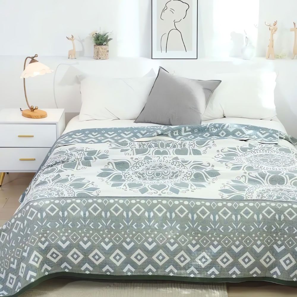 Cotton Blanket Multi-Layer Muslin Breathable & Machine Washable - Image 3