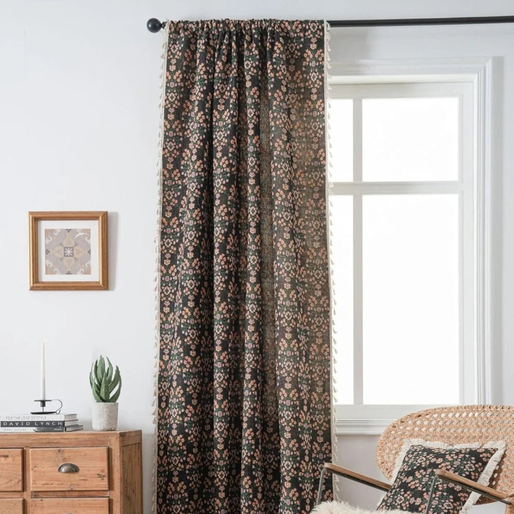 Curtain Microfiber Semi-Shade Tassel Fringe - Image 3