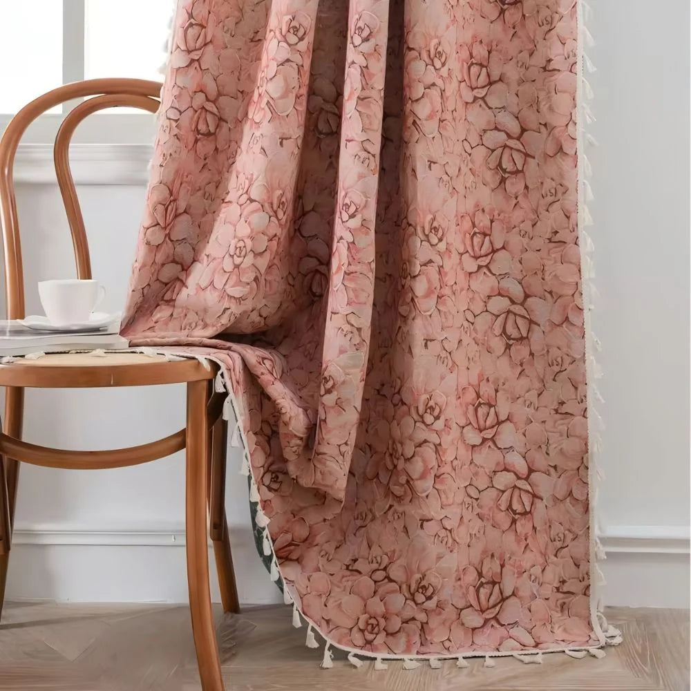 Curtain Microfiber Semi-Shade Tassel Fringe - Image 7