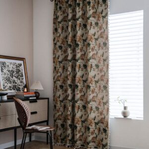 Curtain Panel Light-Filtering Microfiber Blend & Tassel Trim